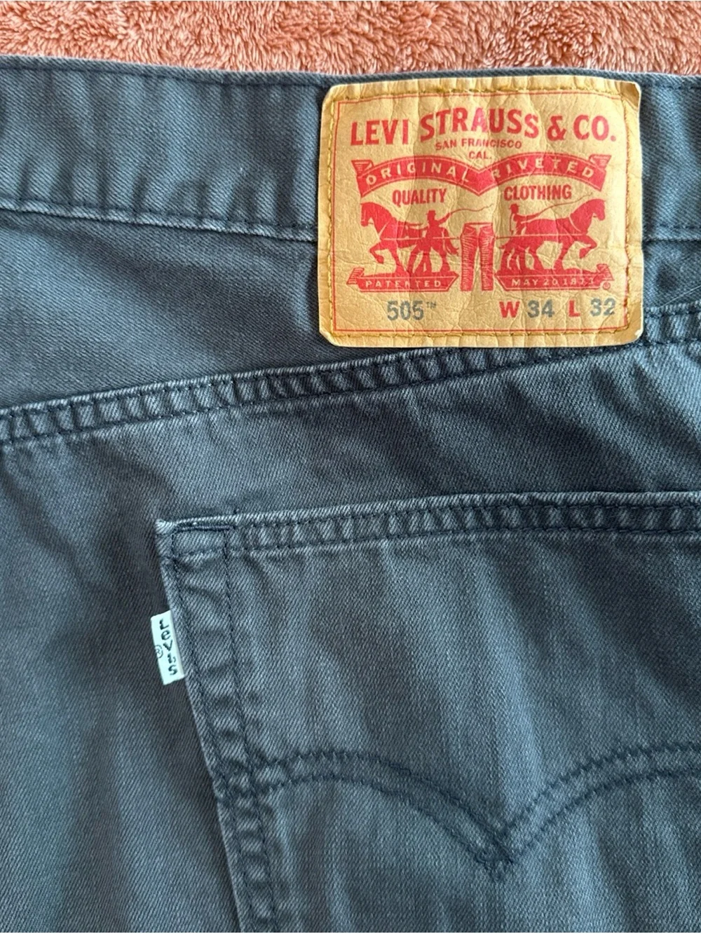 Levi's 505™ Straight Men's Jeans in Dark Gray 34/32